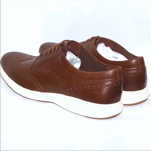 LAST ONE❗️ 10.5❗️COLE HAAN Wingtip Brown Grand - Picture 2 of 8